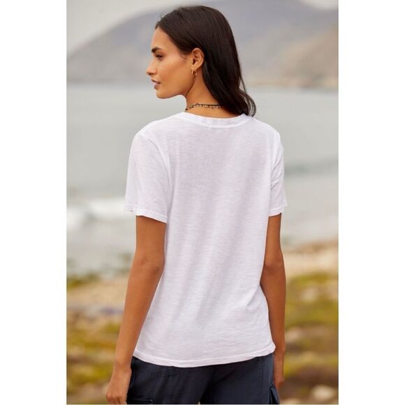 NEW Anthropologie Sundry Good Vibes Supersoft Light Graphic Tee Shirt Medium - Picture 3 of 3